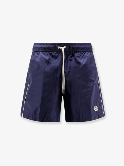 Nylon swim shorts with side logo patch thumbnail