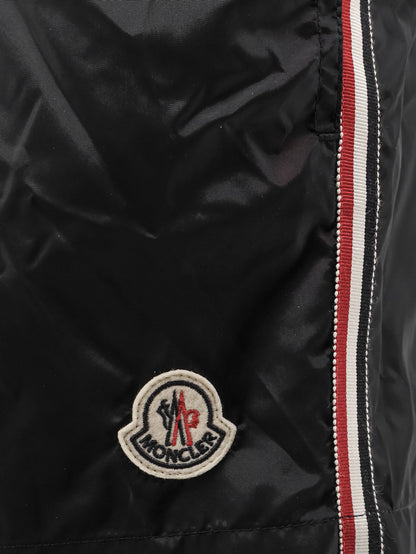Nylon swim trunks with logo patch on the bottom thumbnail