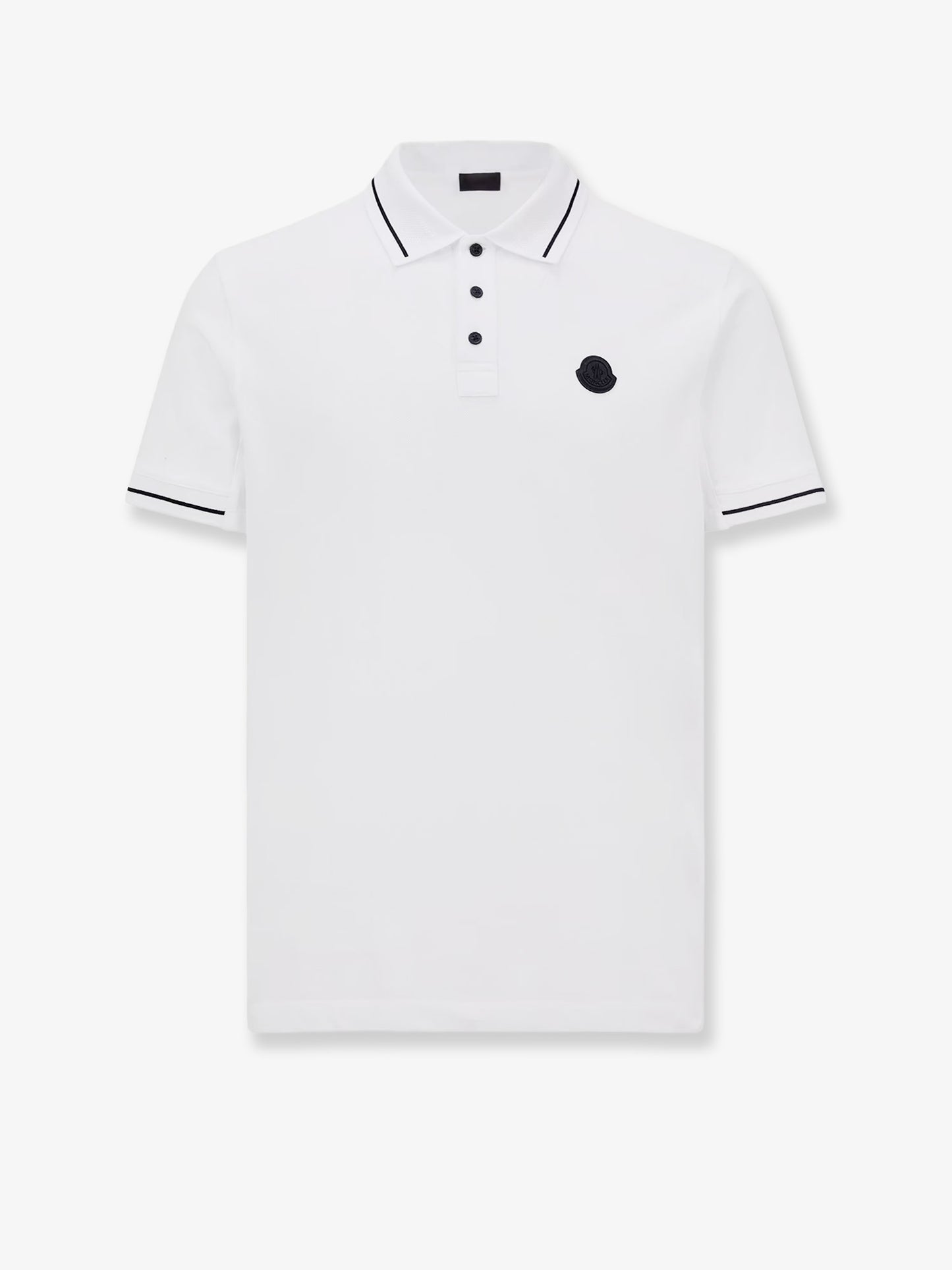 Cotton polo shirt with Logo patch