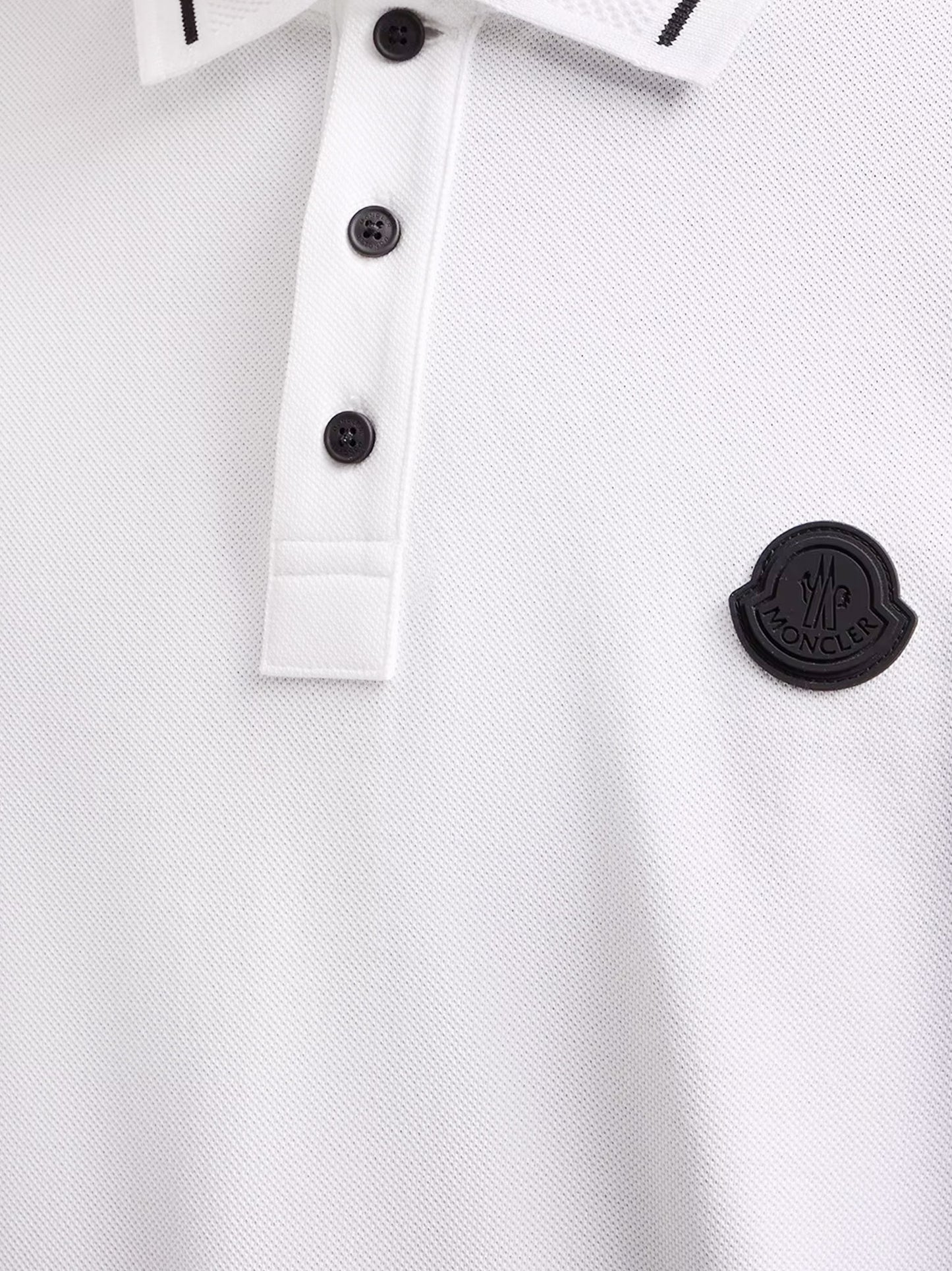 Cotton polo shirt with Logo patch