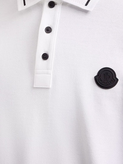 Cotton polo shirt with Logo patch thumbnail