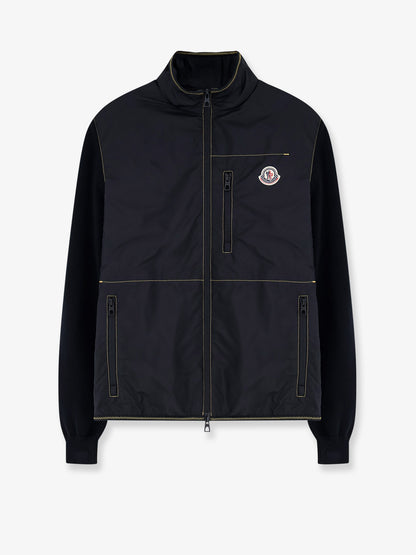 Nylon jacket with cotton inserts thumbnail