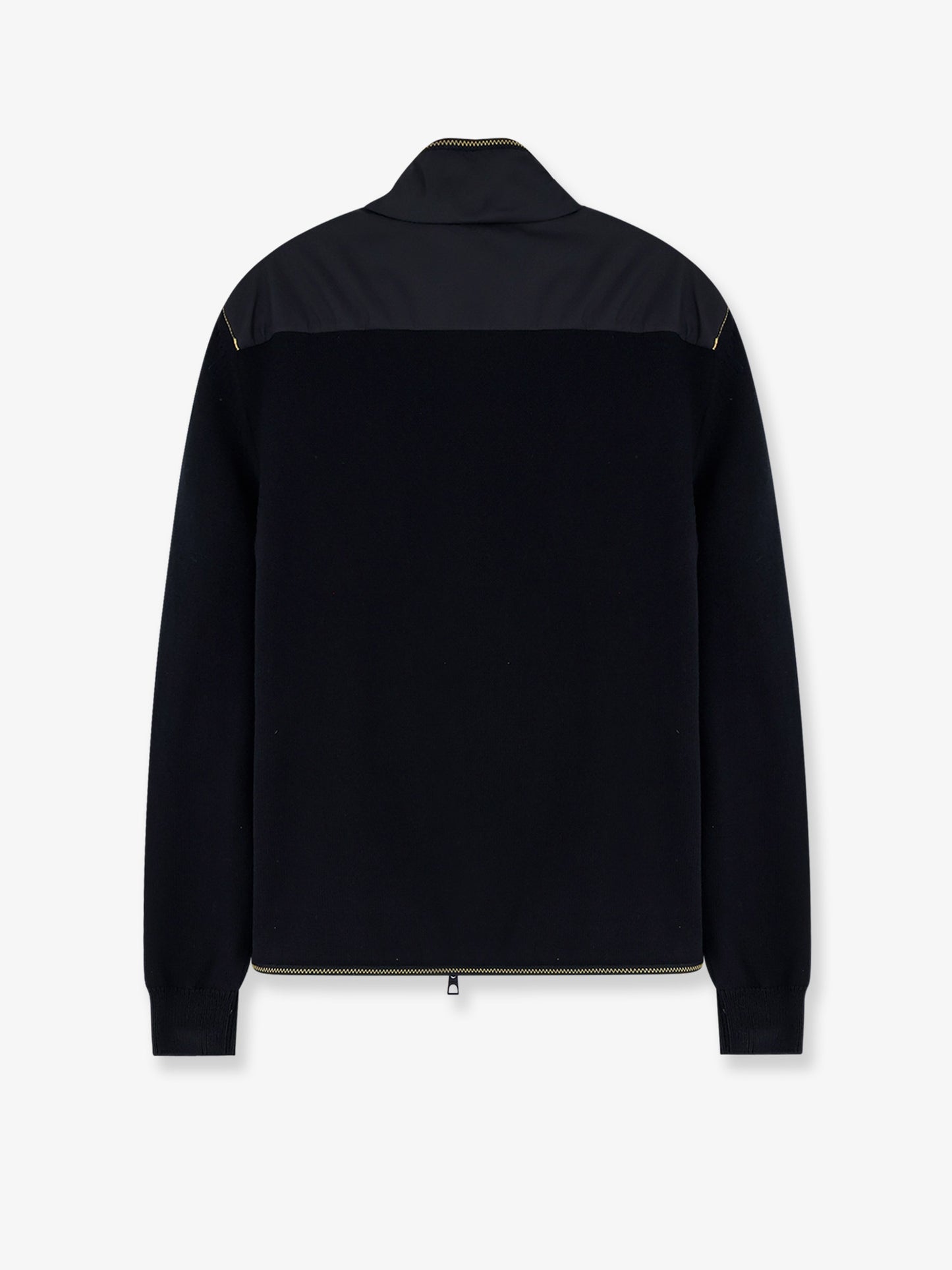 Nylon jacket with cotton inserts