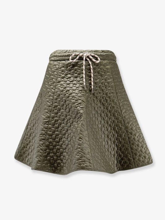 Quilted nylon skirt