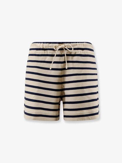 Cotton shorts with striped pattern thumbnail
