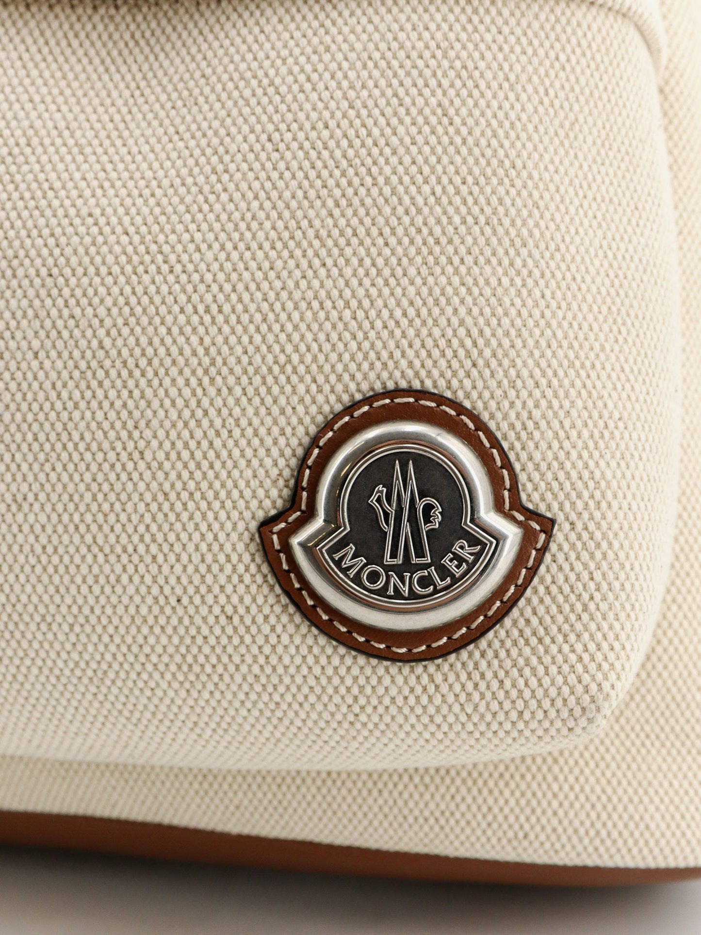 Carlo canvas backpack with embossed Moncler logo