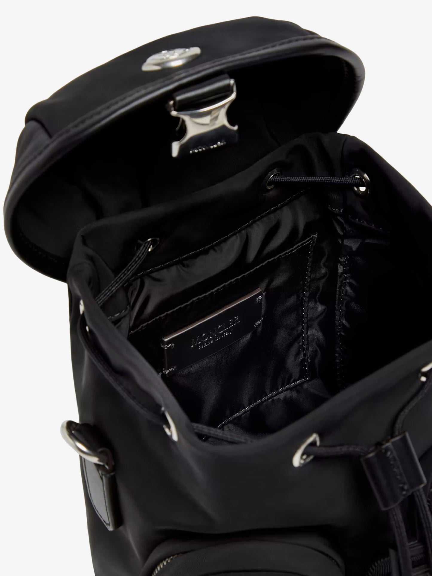 Trick nylon crossbody bag with logo patch on the front