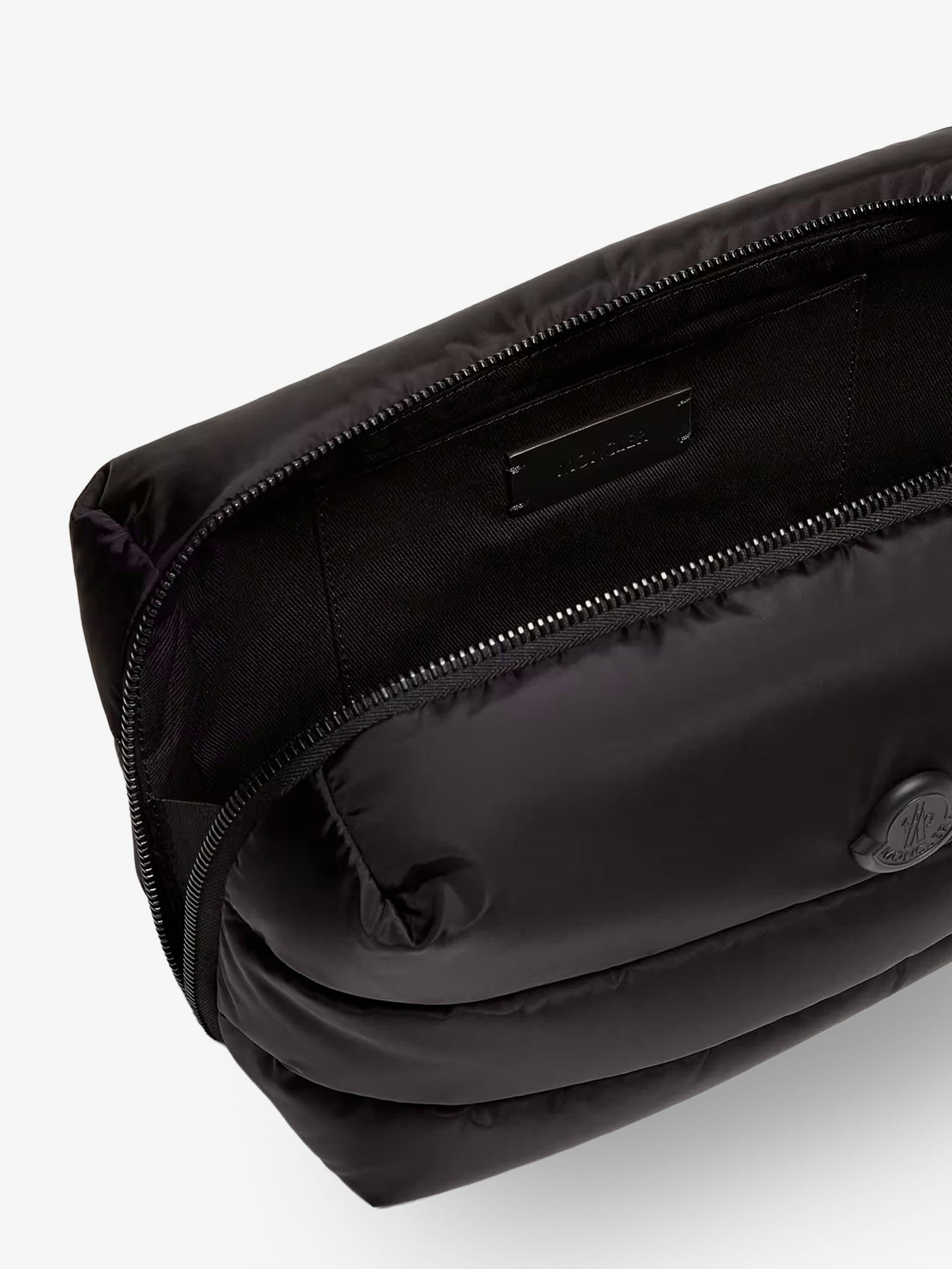 Nylon Caradoc beauty case with metal logo