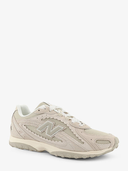 Suede and mesh sneakers with side logo thumbnail