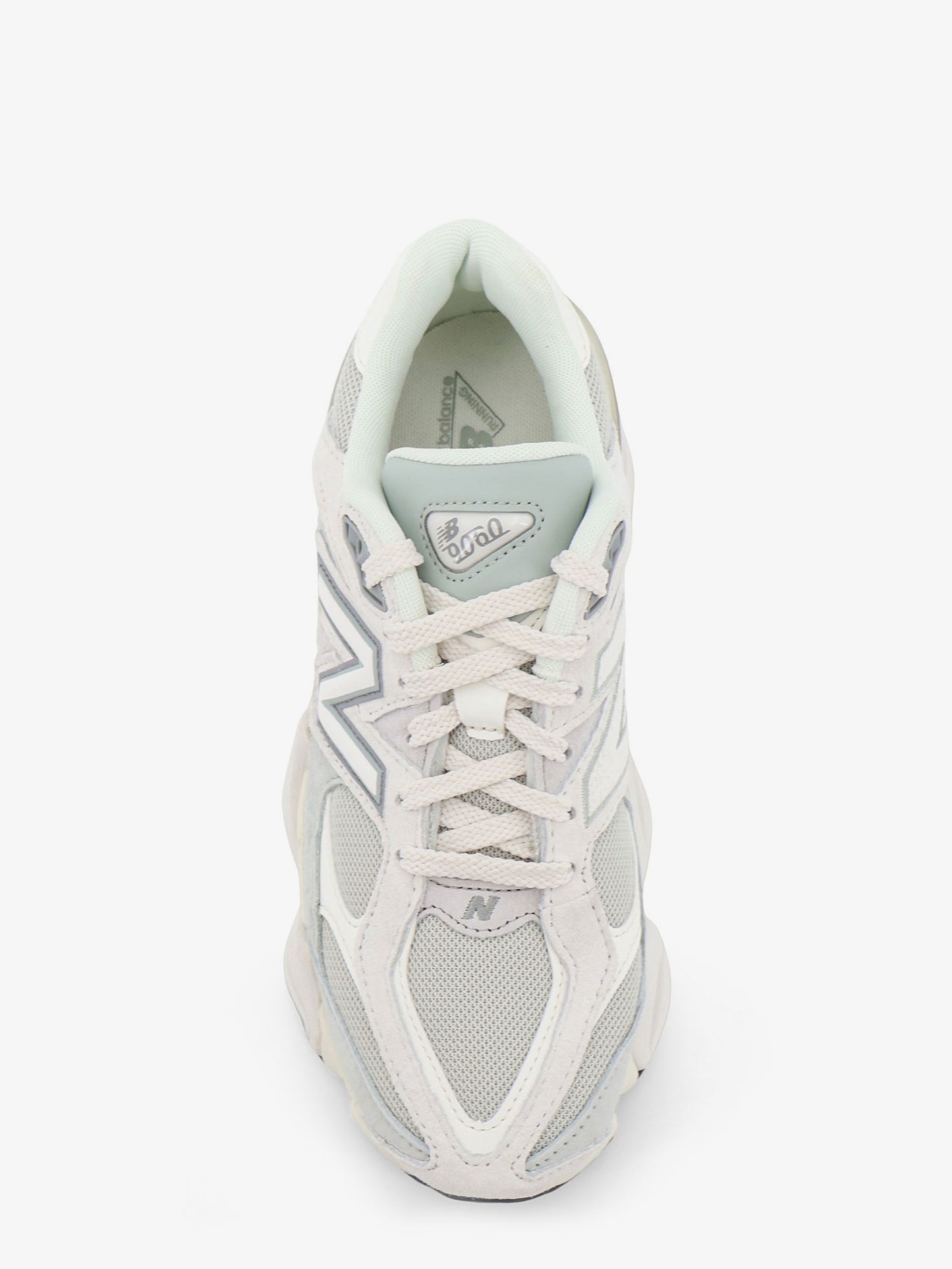 U90602 mesh and suede sneakers with embroidered logo