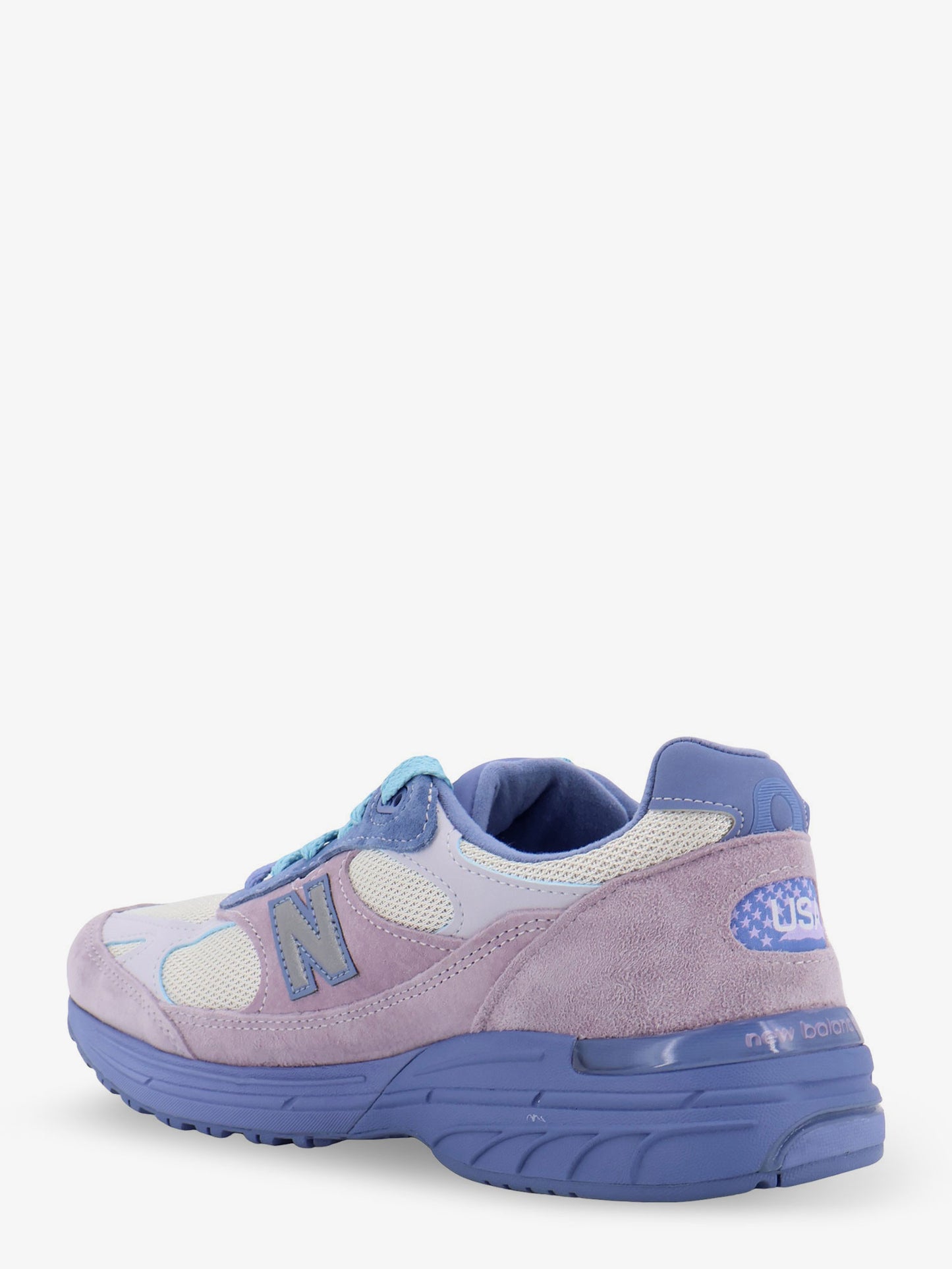 U9935 mesh and suede sneakers