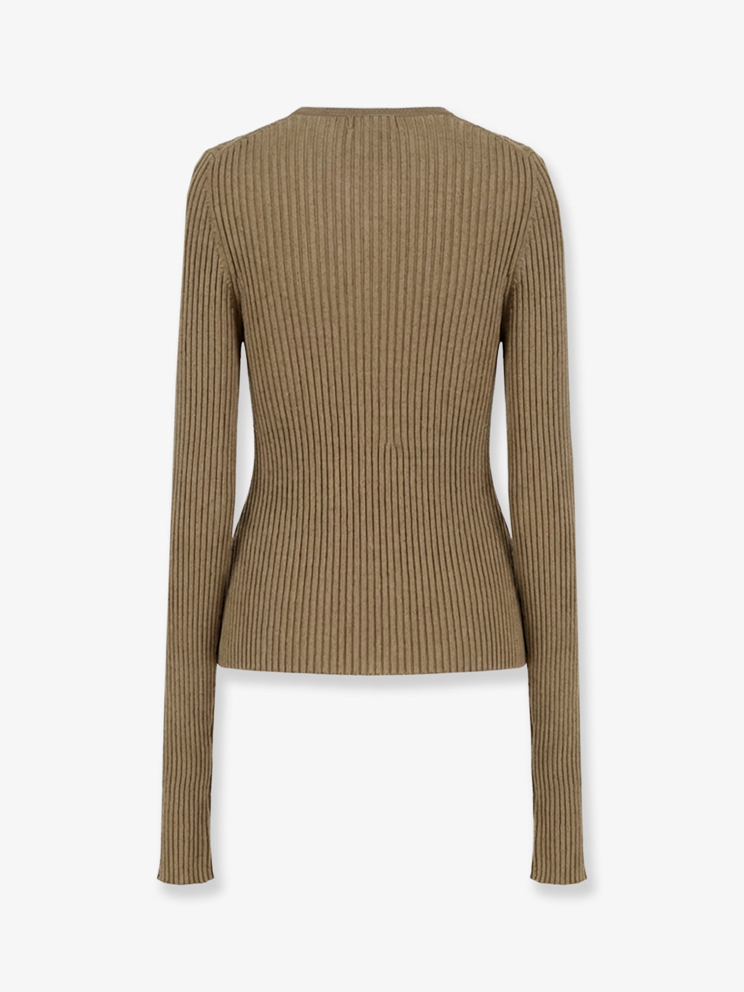 Maglia in misto cotone a costine