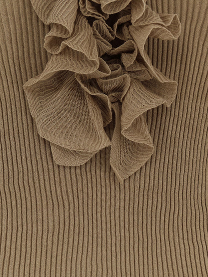 Maglia in misto cotone a costine thumbnail