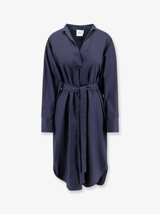 Cotton dress with belt