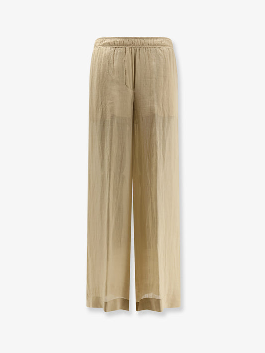 Linen blend trousers