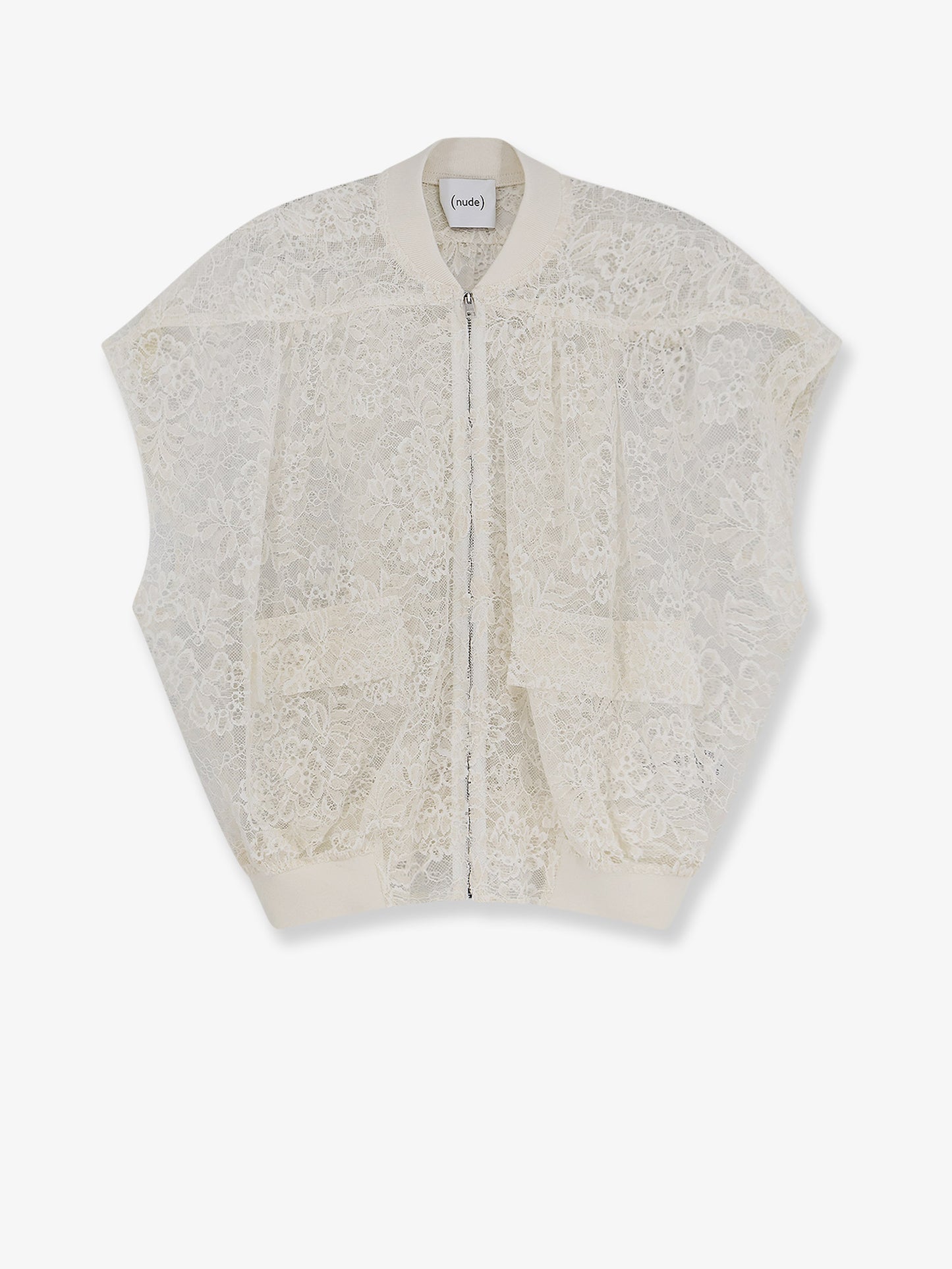 Sleeveless lace jacket