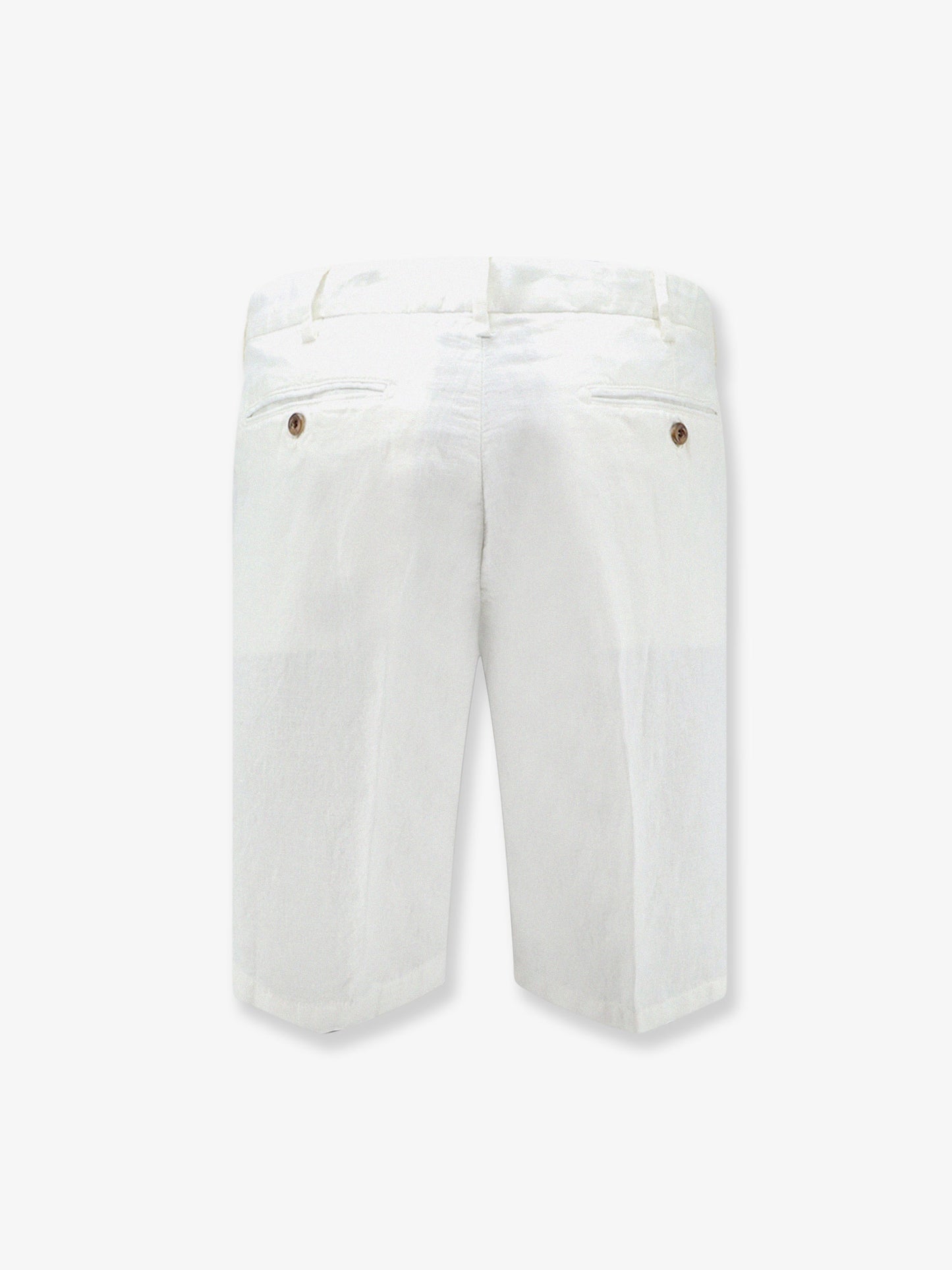 Modern Fit linen and cotton bermuda shorts