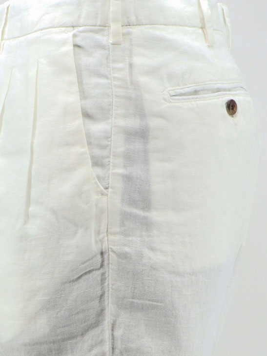 Modern Fit linen and cotton bermuda shorts