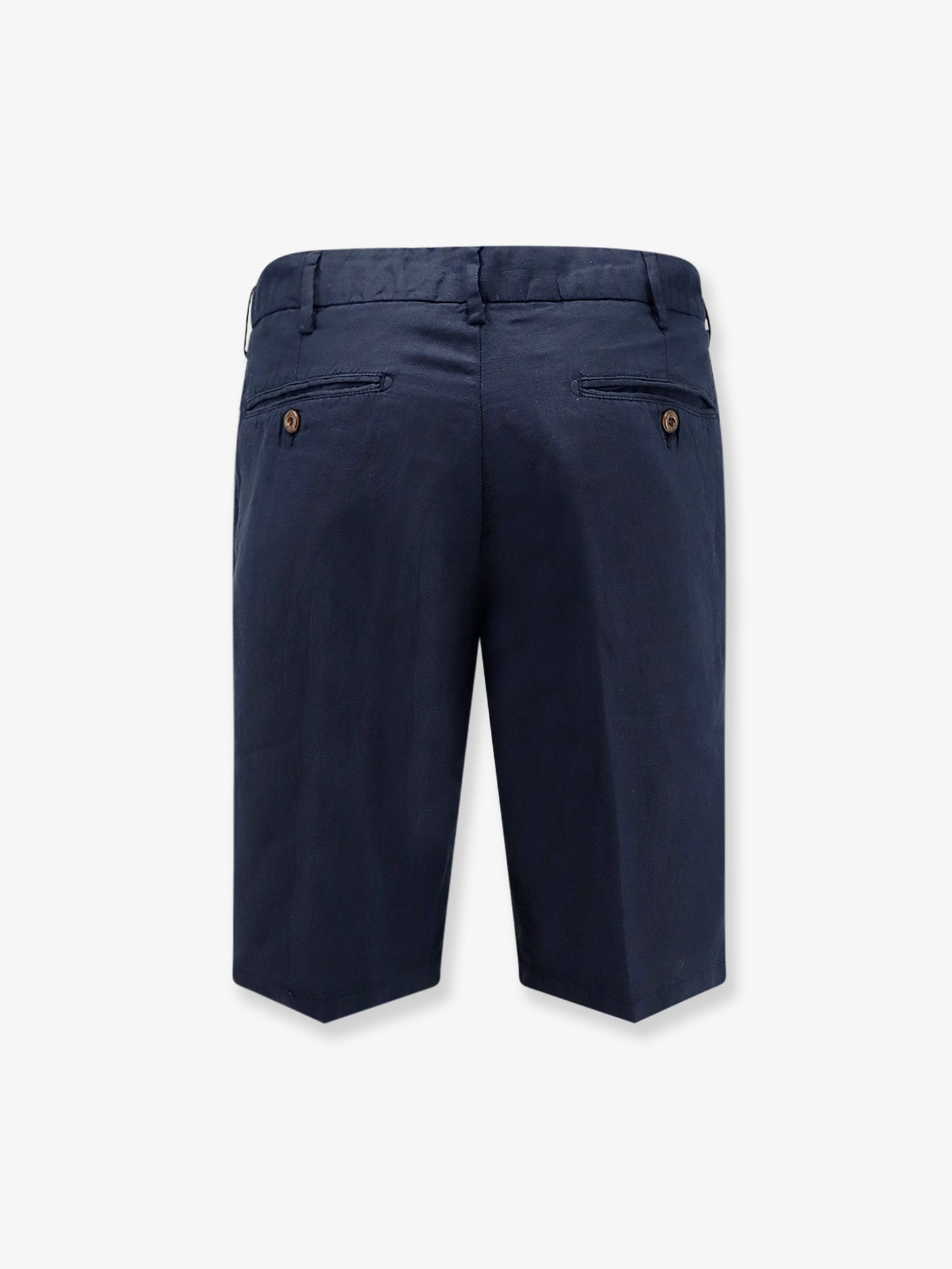 Modern Fit linen and cotton bermuda shorts