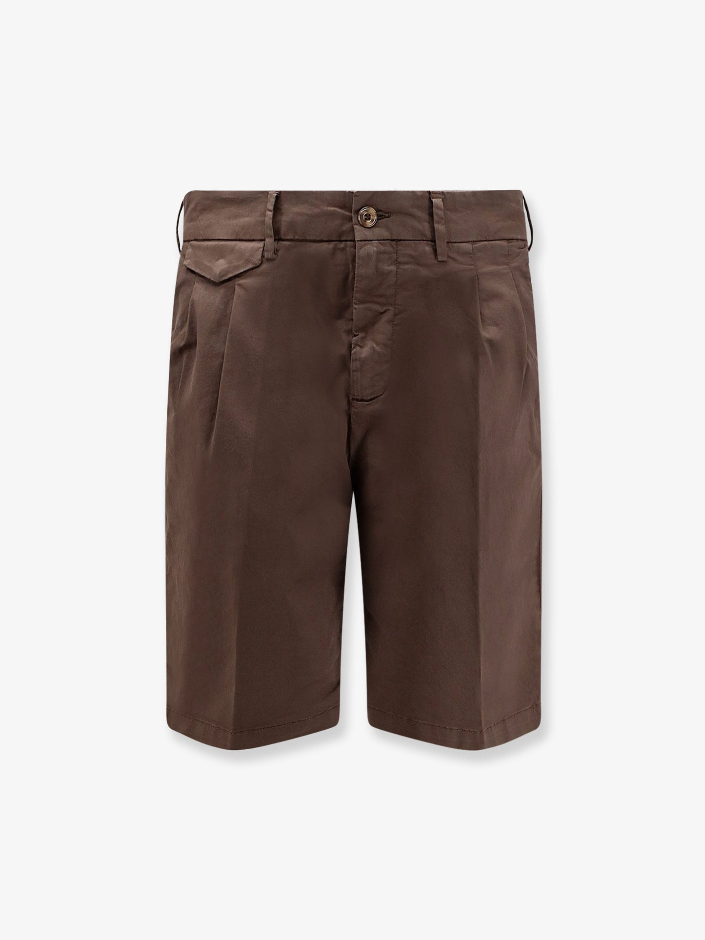 Stretch cotton bermuda shorts