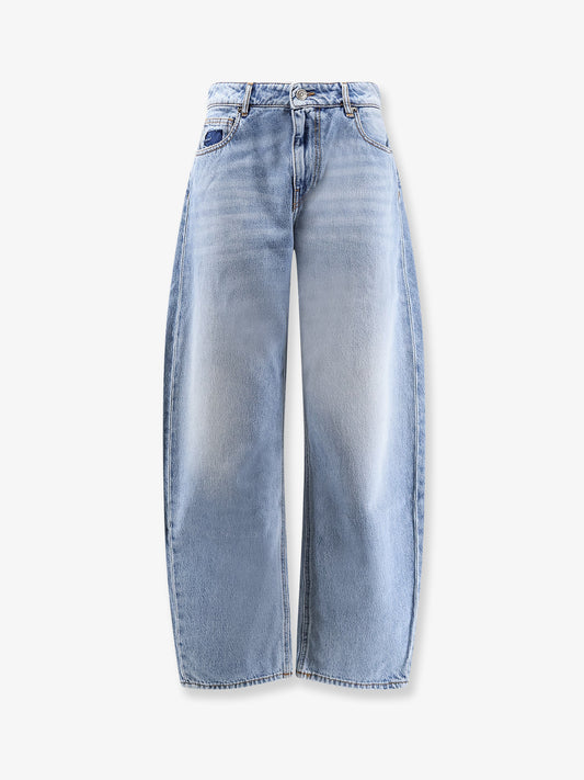 Blue denim jeans