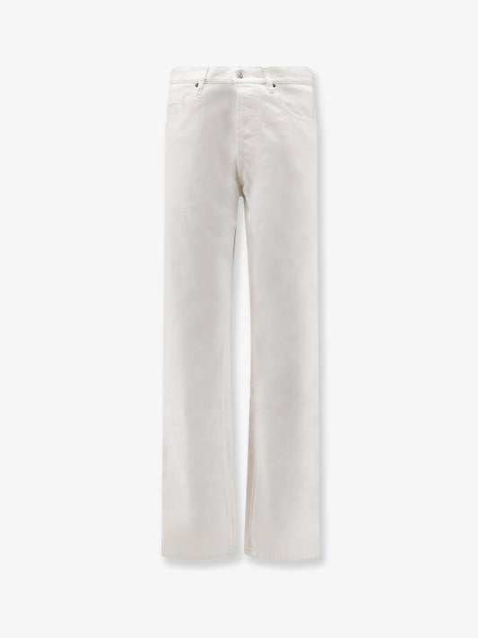 White denim trousers