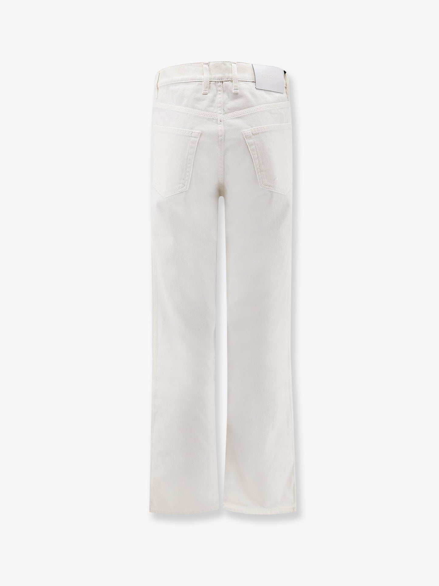 White denim trousers