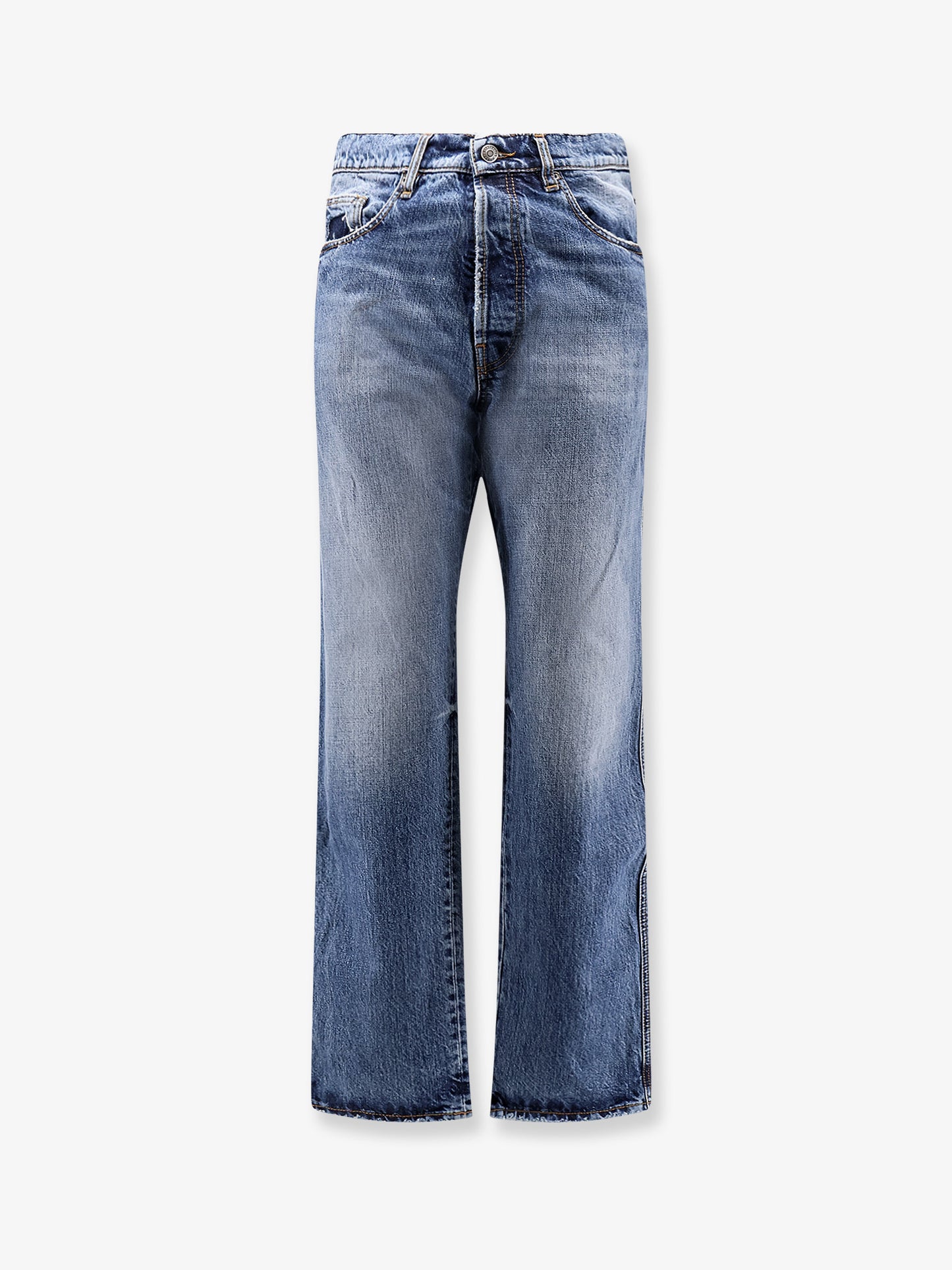 Blue denim jeans