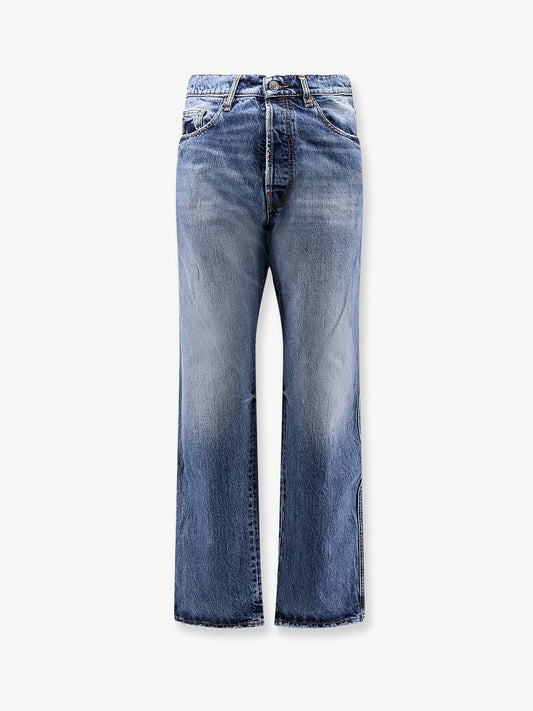 Blue denim jeans