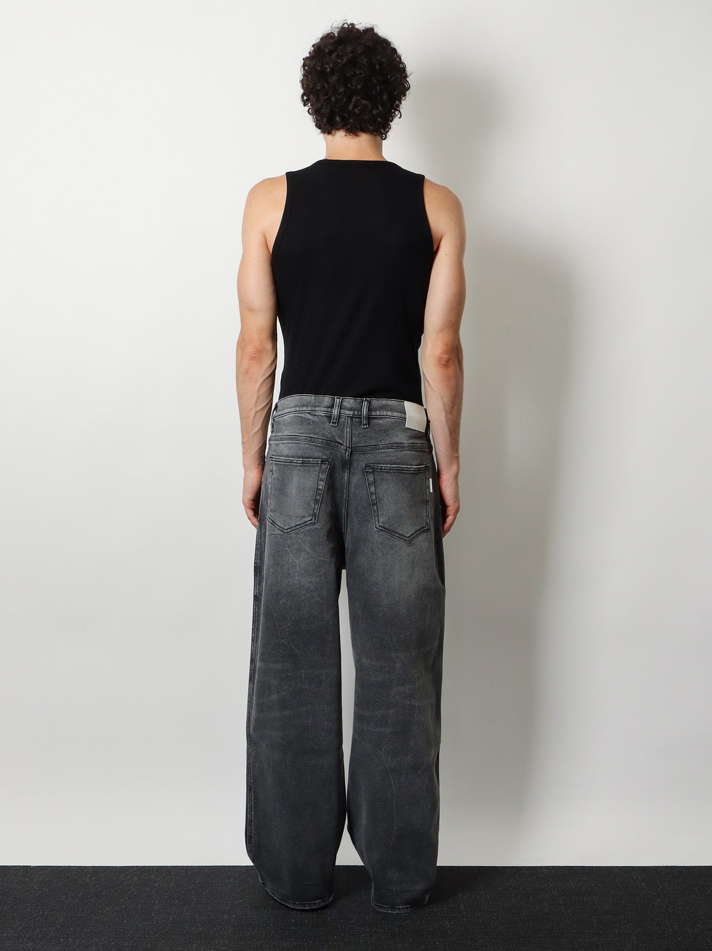 Grey denim trousers