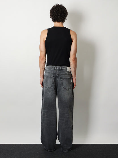 Grey denim trousers thumbnail