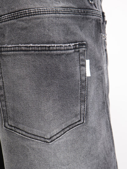 Grey denim trousers thumbnail