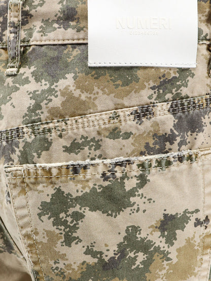 Cotton jeans with camouflage pattern thumbnail