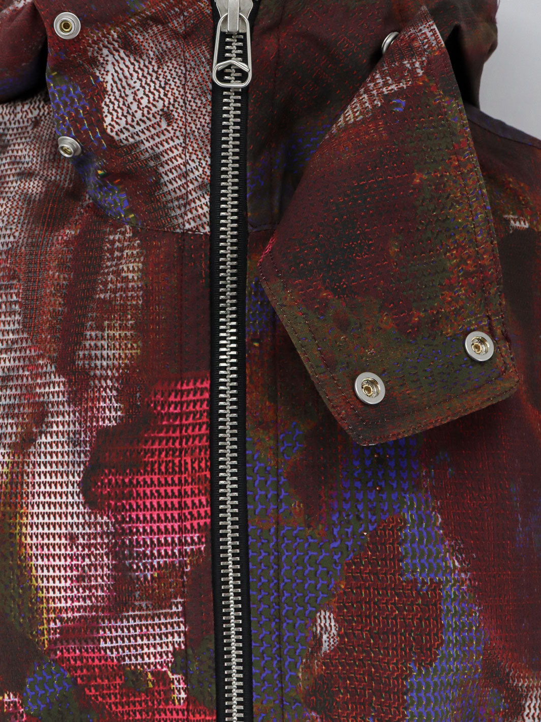 Technical multicolor cotton jacket