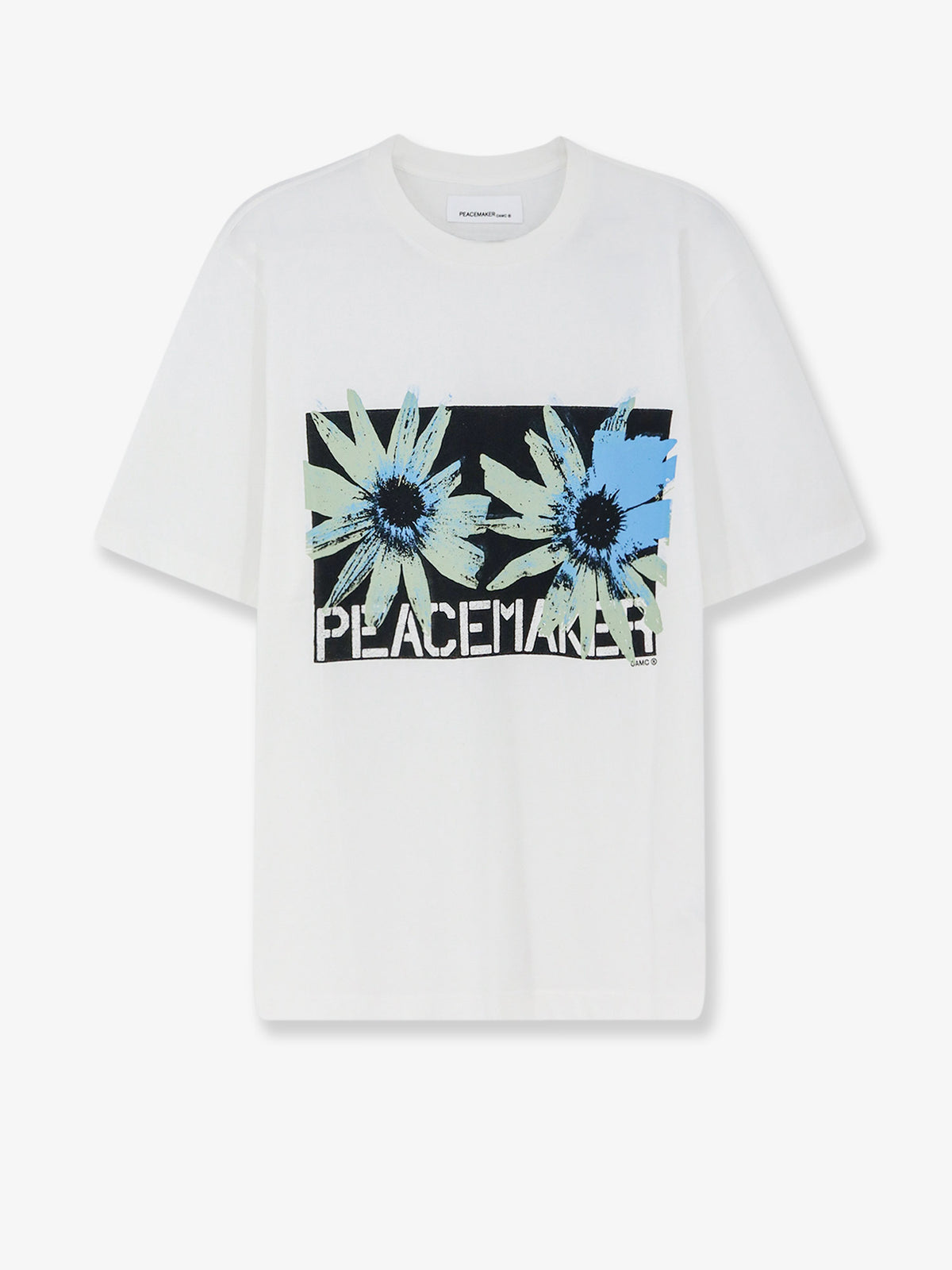 T-shirt in cotone con stampa floreale