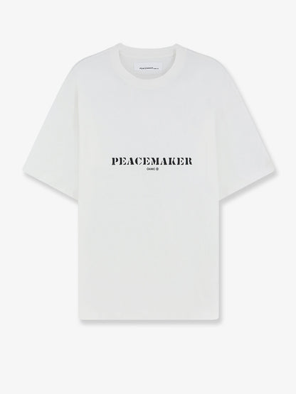 T-shirt in cotone con stampa Stencil thumbnail