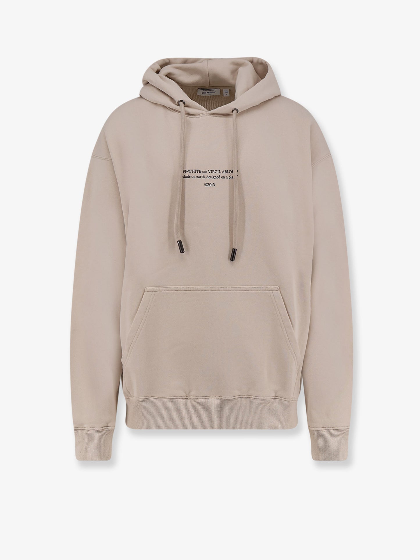 Cotton sweatshirt with frontal logo print