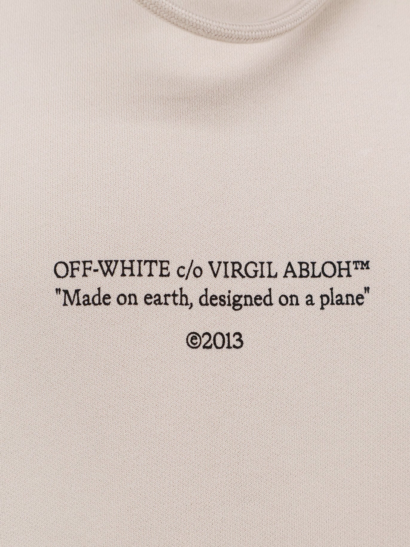 Cotton sweatshirt with frontal logo print