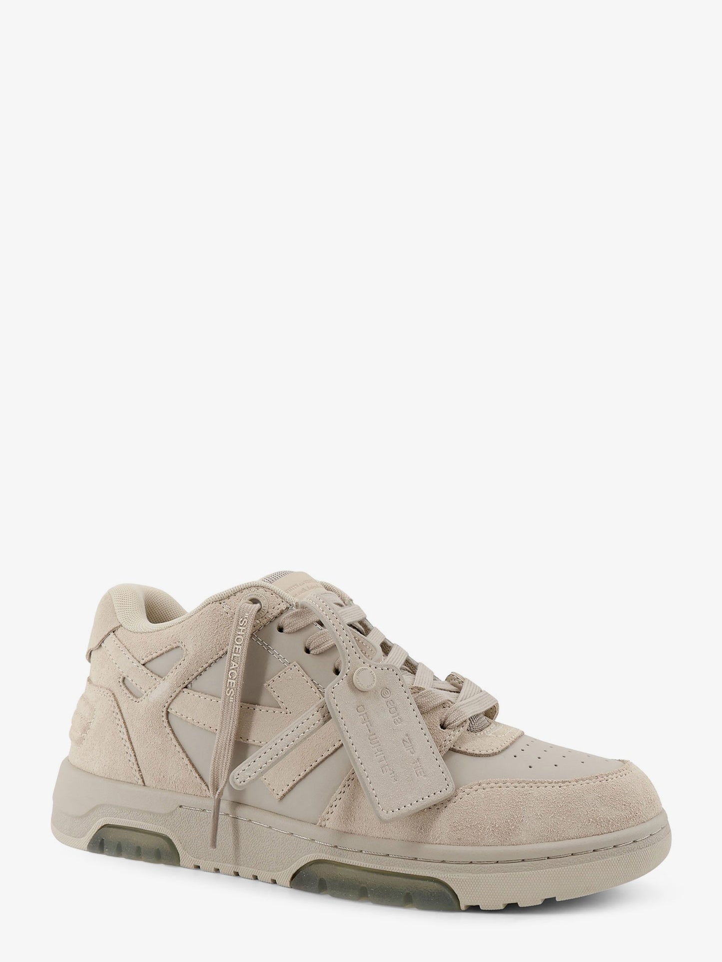 Out of Office suede and leather sneakers with iconic logo on the side