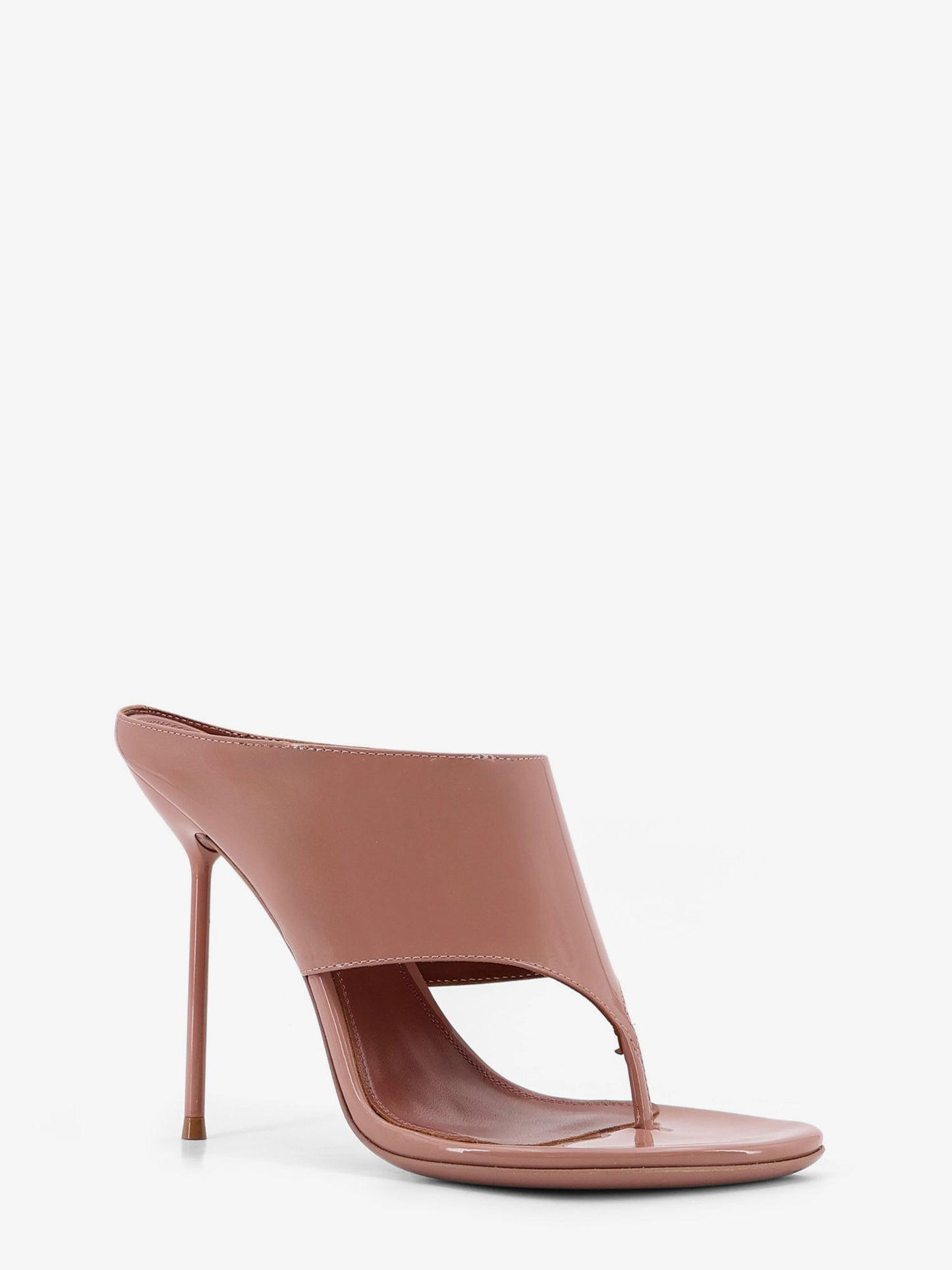 Lidia Thong patent leather sandals