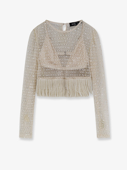 Crochet top with all-over beads thumbnail