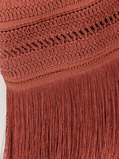 Top asimmetrico con frange thumbnail