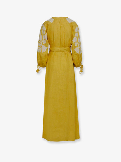 Keyra linen long dress thumbnail