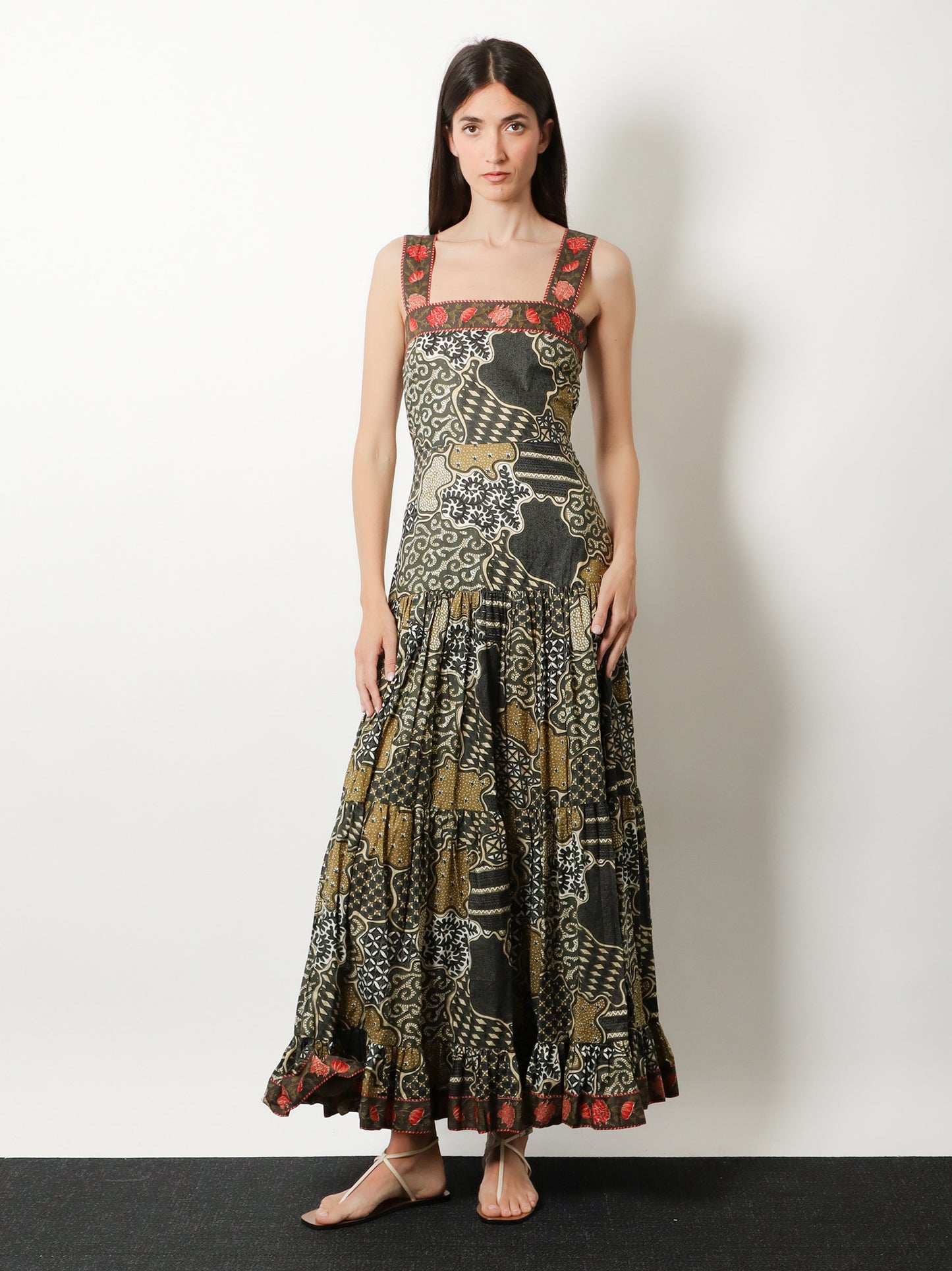 Vestito lungo Zita in cotone