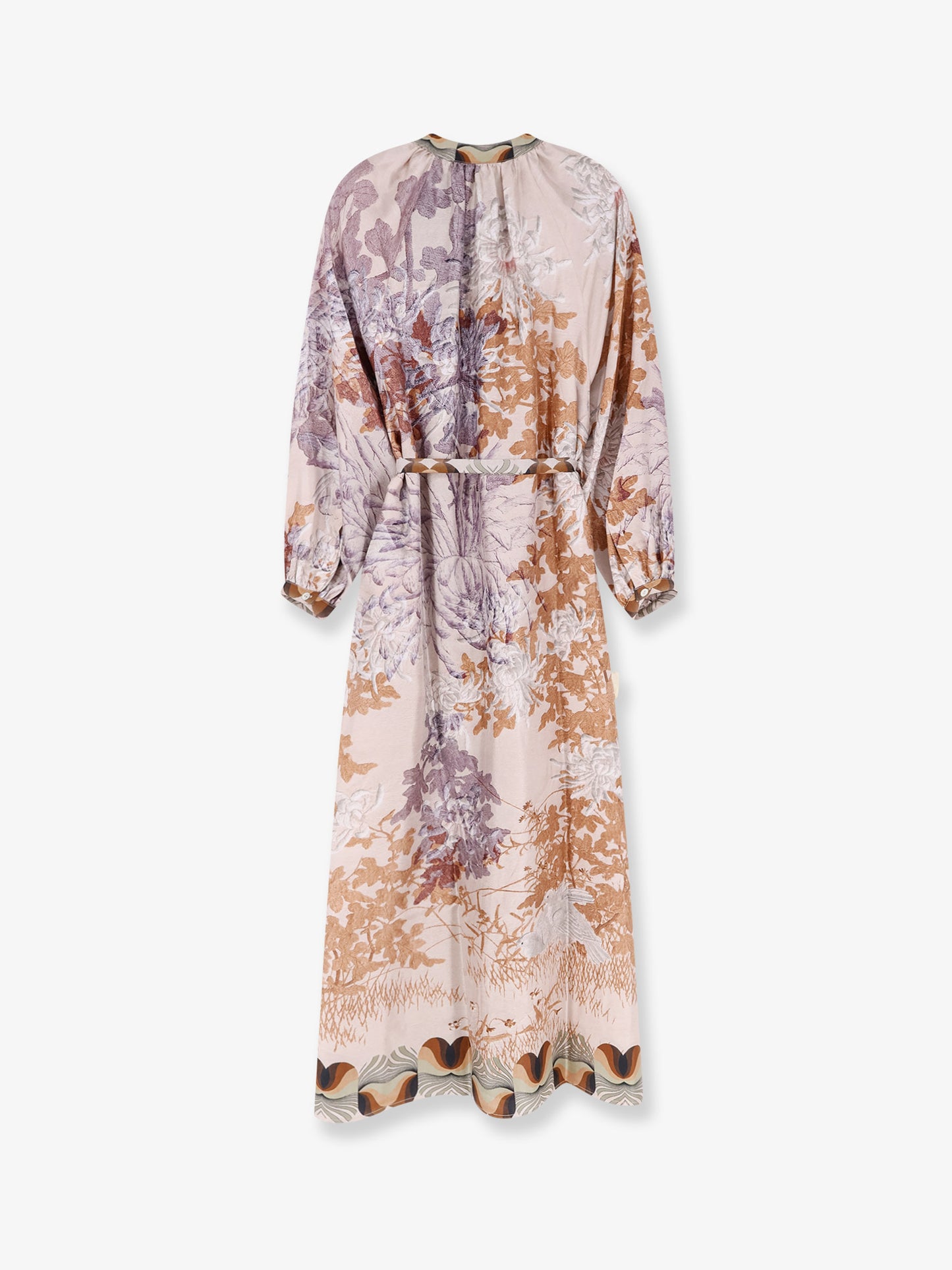 Aloe long silk dress