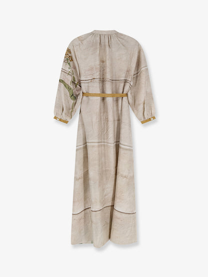 Aloe long silk dress thumbnail