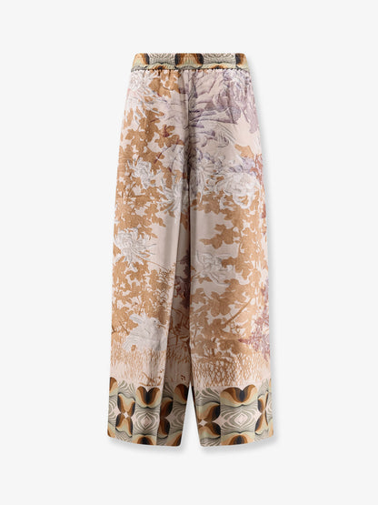 Silk trouser with all-over prints thumbnail