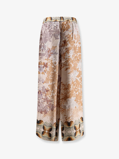 Silk trouser with all-over prints thumbnail