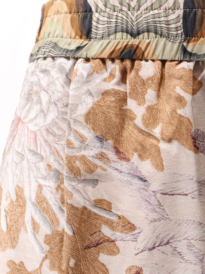 Silk trouser with all-over prints thumbnail
