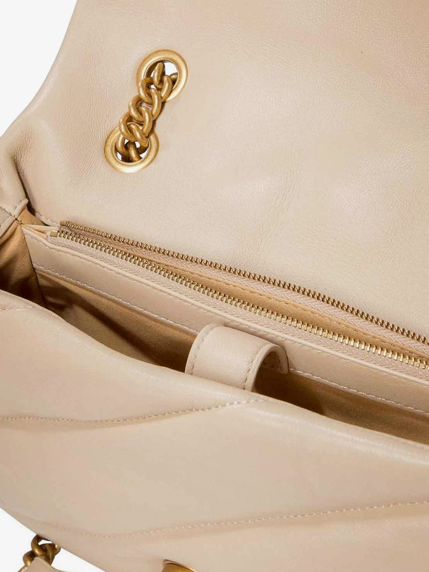 Love Puff Classic quilted leather crossbody bag